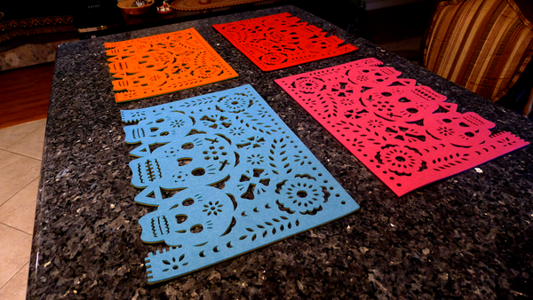 Three Skulls Placemat Set