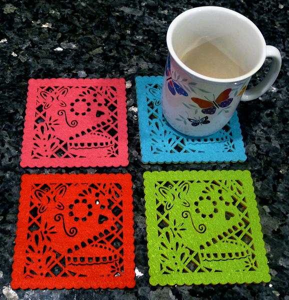 Butterfly Felt Coasters