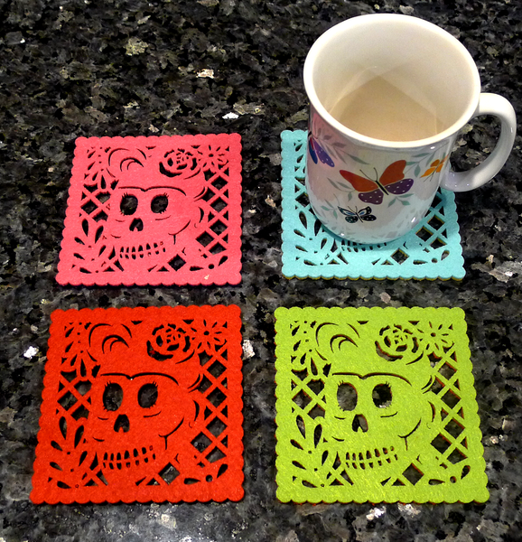 Florecita Felt Coasters