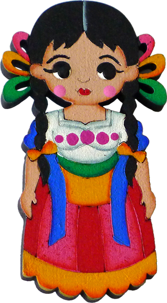Michoacana Wooden Magnet