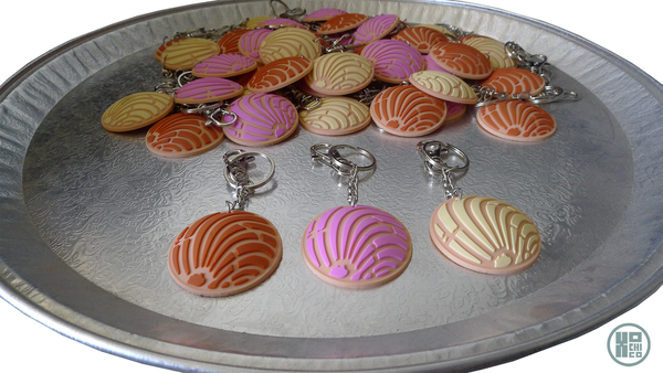 Soft Rubber Concha Key Chains