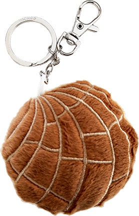 Plush Chocolate Concha Key Chain