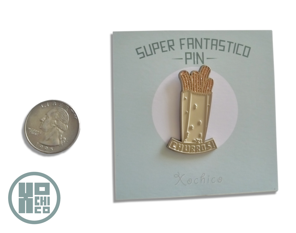 Churro enamel pin