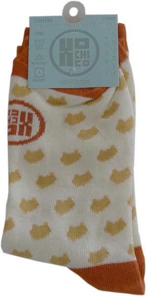 Puerquito women's knit socks, back pack view