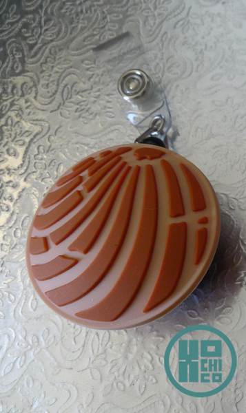 Pan Dulce Concha Badge Reel (Rubber)