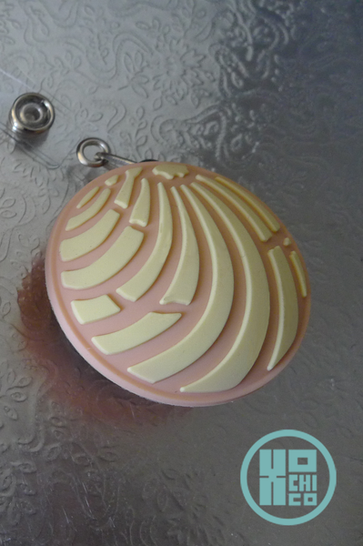 Pan Dulce Concha Badge Reel (Rubber)