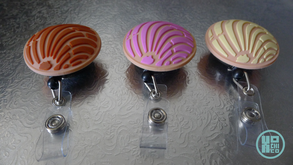 Pan Dulce Concha Badge Reel (Rubber)