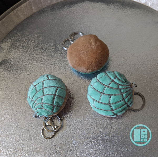Plush Pastel Mint Green Concha Key Chain