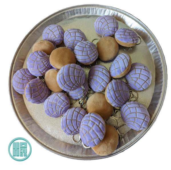 Pastel Purple Plush Concha Key Chains