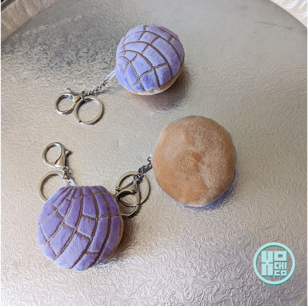 Plush Pastel Purple Concha Key Chain