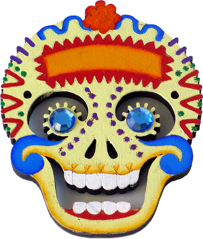 "La Sonriente" (Smiley) Calavera Skull Magnet