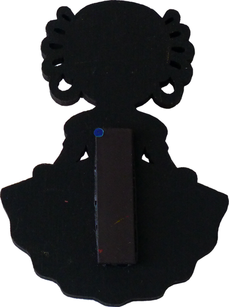 Tapatia Wooden Magnet, back view