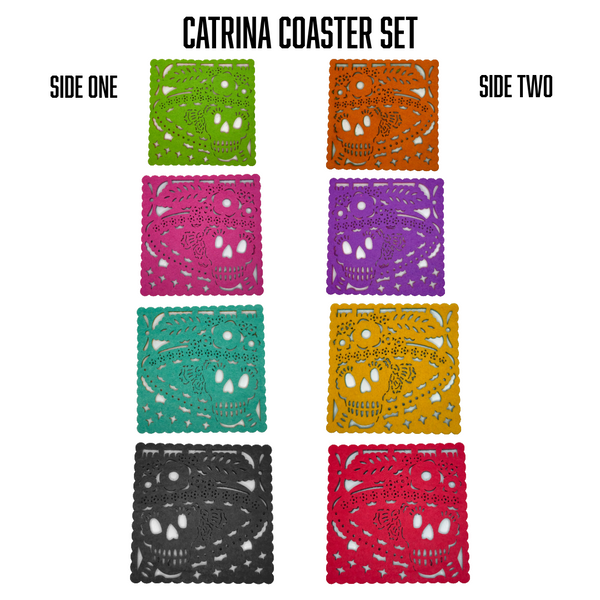 Catrina Coaster set both sides 