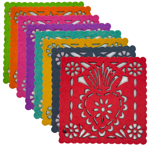 Coasters front showing all colors