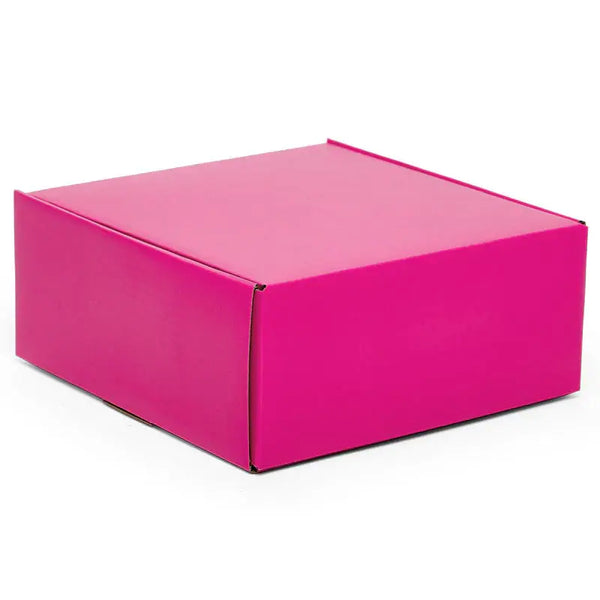 Pink shipping box