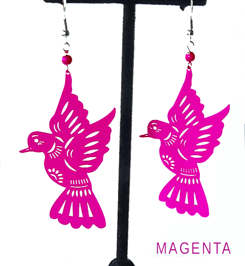 Magenta Palomas earrings