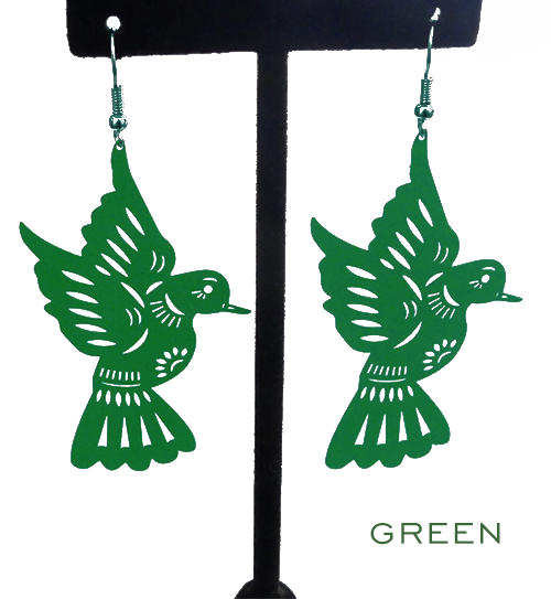 Palomas earrings, green