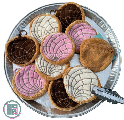 Concha Coin Purses on tray