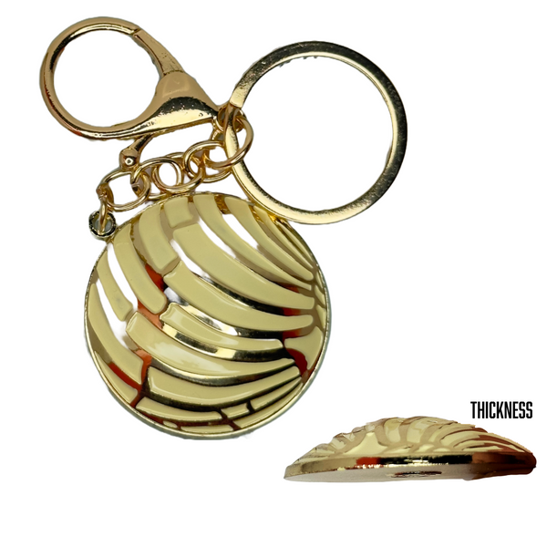 Vanilla Concha Enamel Keychain