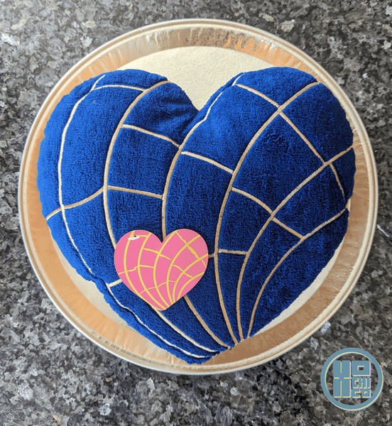 Blue "Corazon" (Heart) Concha Plush Cushion