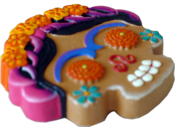 Frida Cookie magnet, side view