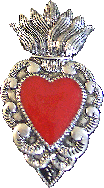 Sacred Heart Pendant with Chain