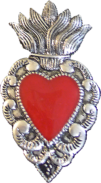 Sacred Heart Pendant with Chain