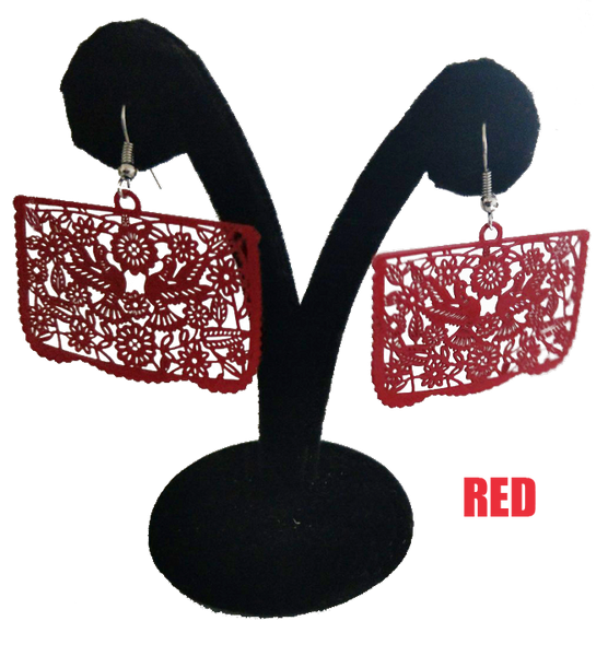 Papel Picado Earrings, Palomas
