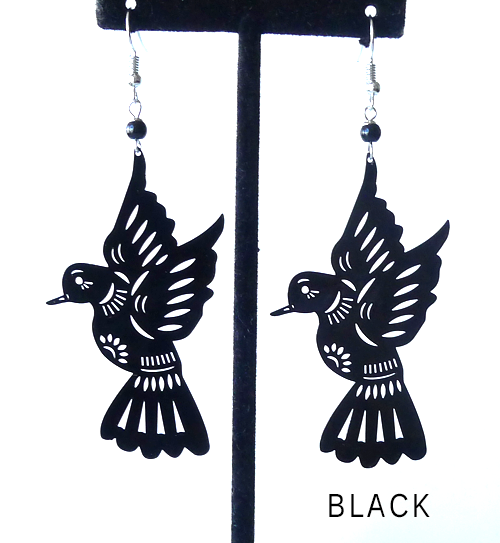 Palomas earrings, black