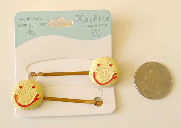 Pan Dulce Bobby Pins, Smiley Cookie