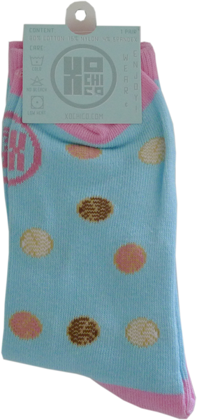 Pan Dulce Conchas socks, pack back view