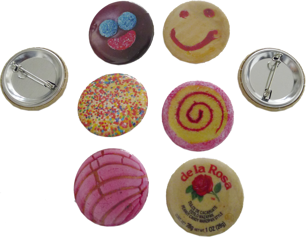 Pin Button Set, 6-Pack (Free U.S. Shipping)