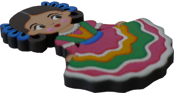 Tapatia Wooden Magnet, side view